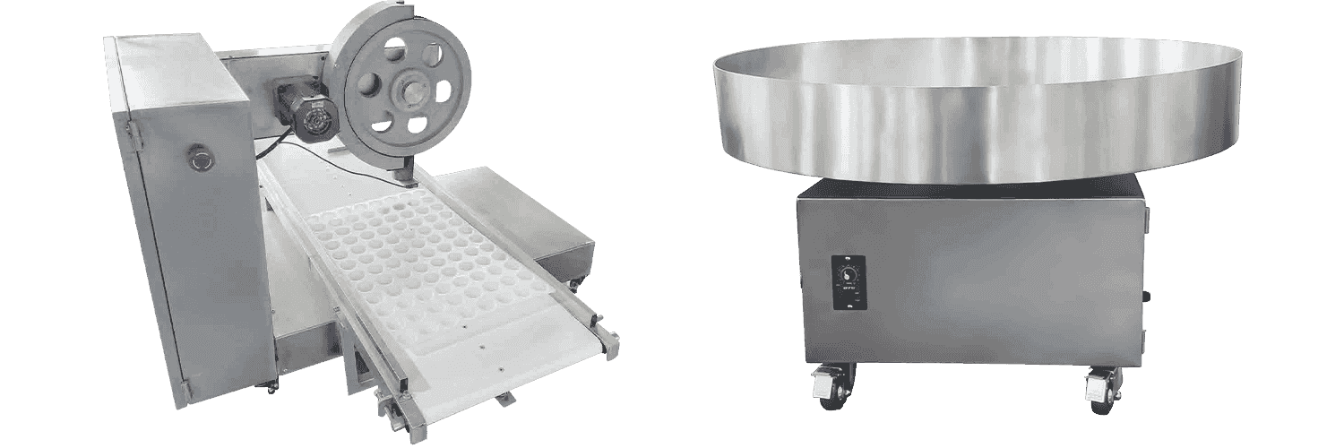 ST-280A Mochi Wrapper Powder Machine/Ball Bounding Machine With Dulang Menyelaraskan